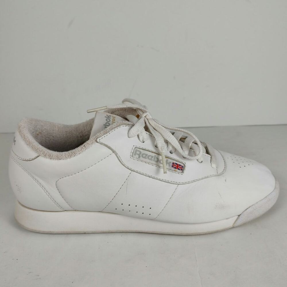 Vintage Reebok Princess streetwear white leather Y2K trainers womens 8
